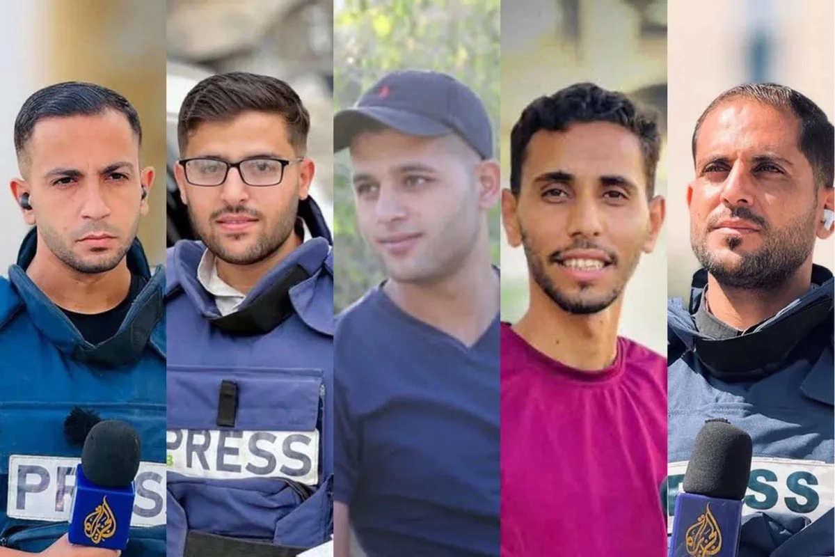 Witnesses tell how missiles tore through journalists’ tent in Gaza