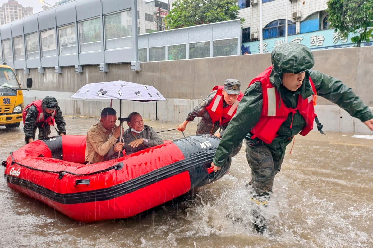 Four dead and six missing after truck falls into swollen China river