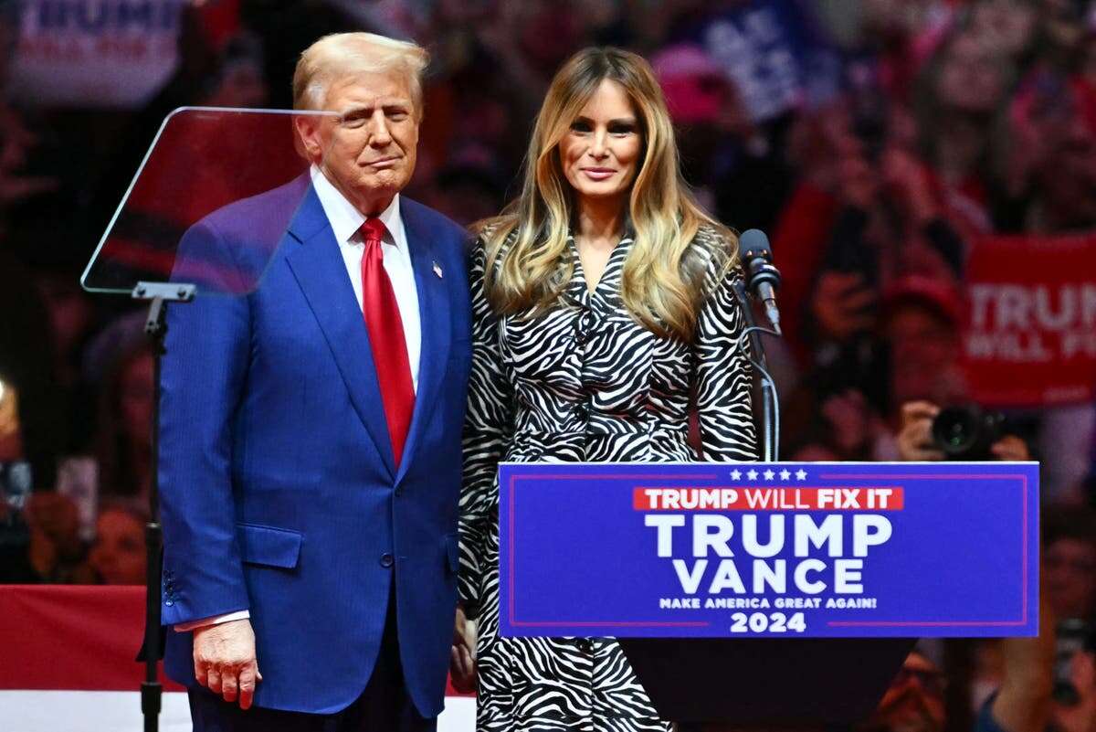 Melania Trump makes shock appearance at Trump’s MSG rally