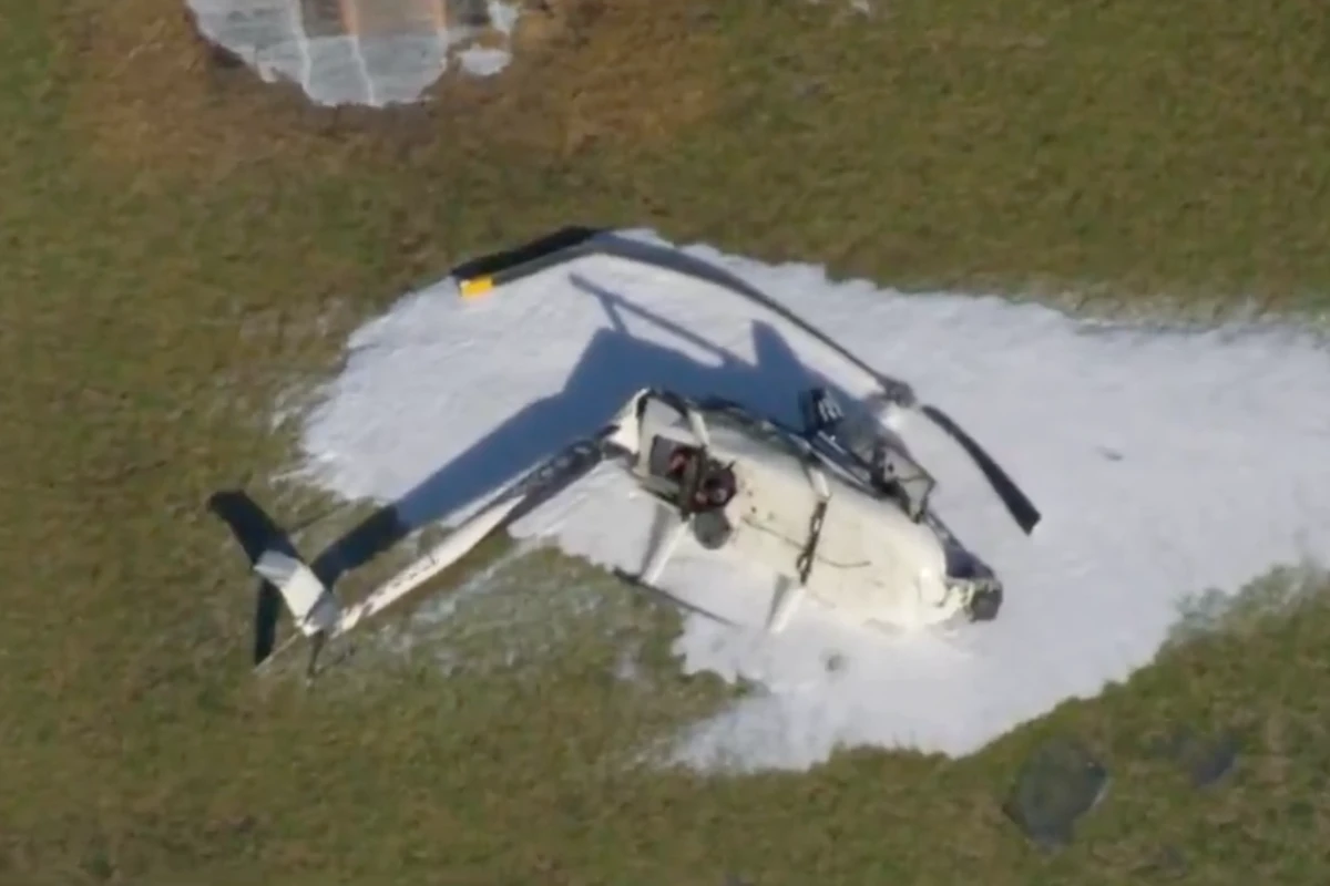 Helicopter crashes at Melbourne airport moments after takeoff