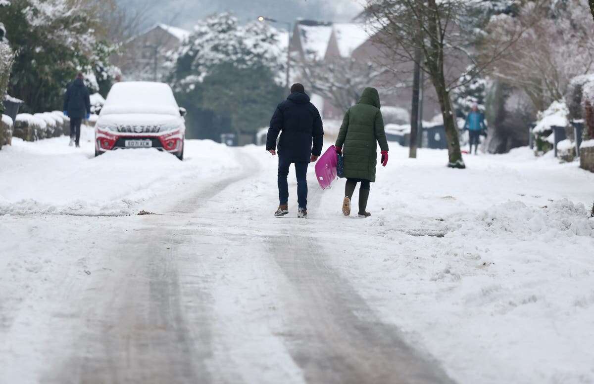 List of schools closed due to snow and ice as UK hit by icy blast