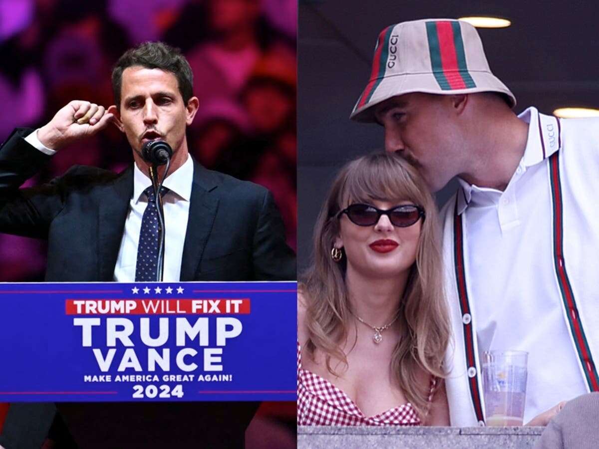 Tony Hinchcliffe compares Travis Kelce to OJ Simpson at Trump rally