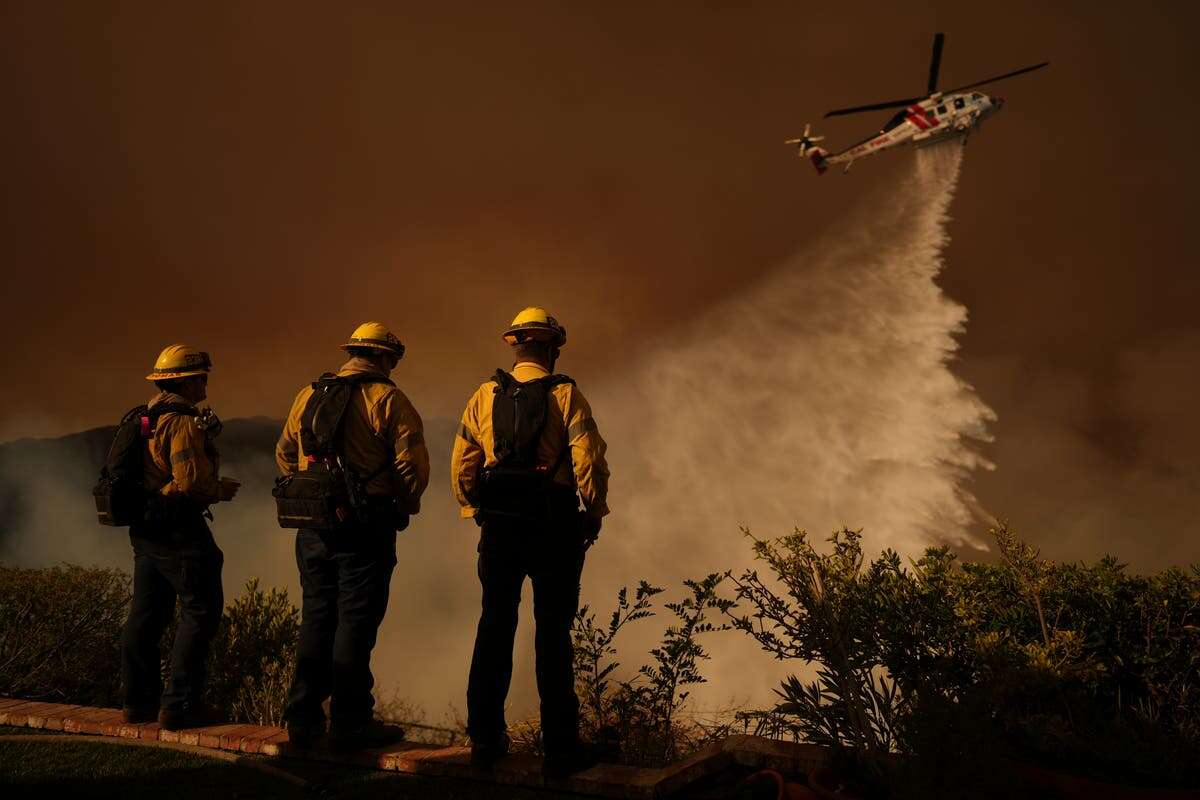 Watch: LA officials give wildfire update as weather warning issued