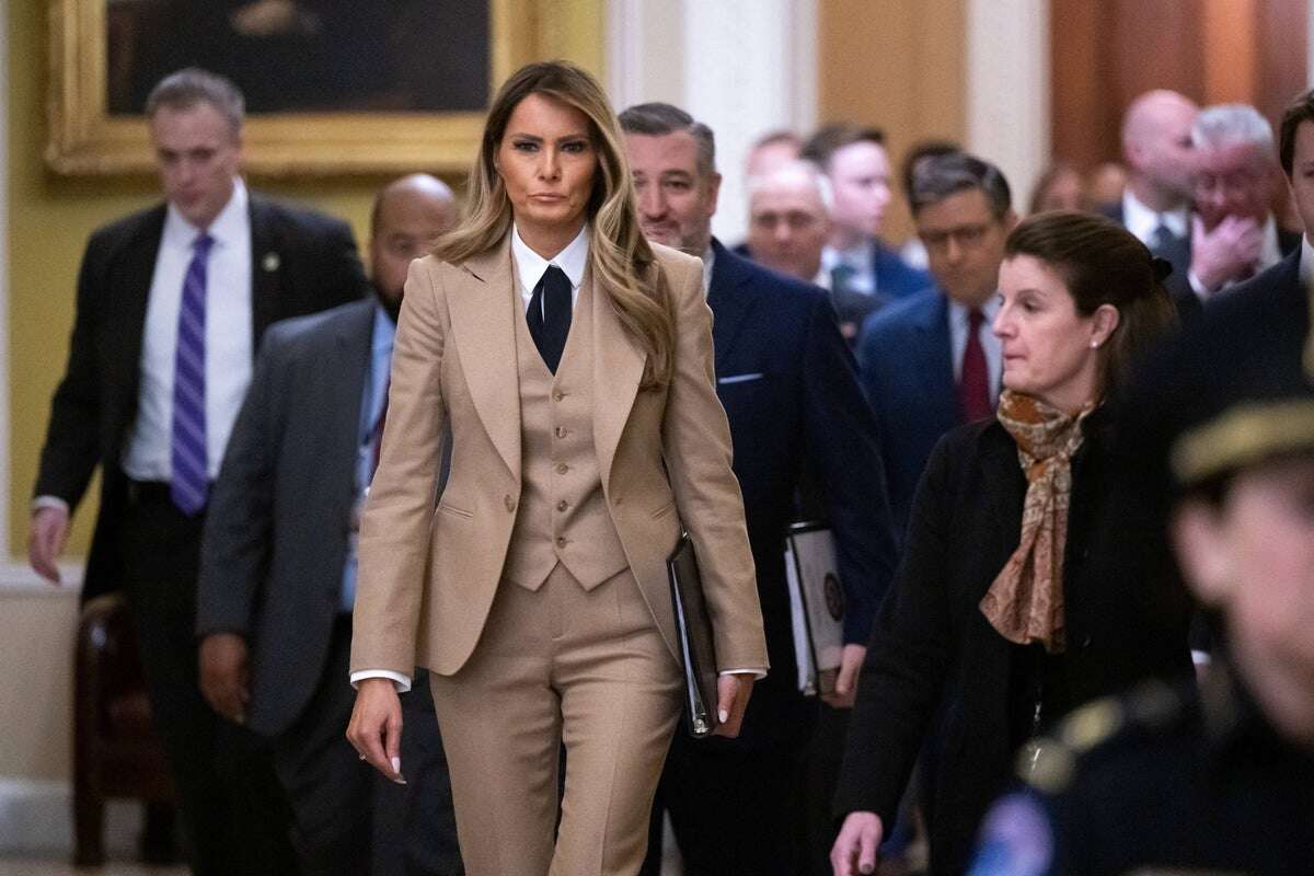 Melania Trump makes passing jibe at Democrats on Capitol Hill