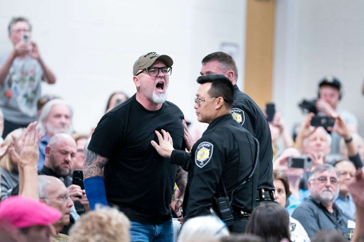 Vet escorted after ranting at NC Republican at town hall speaks out