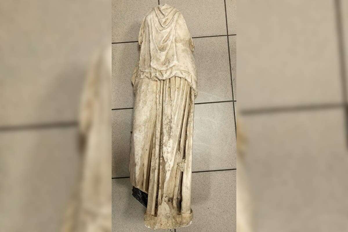 2,000-year-old statue found in rubbish bag in Greece