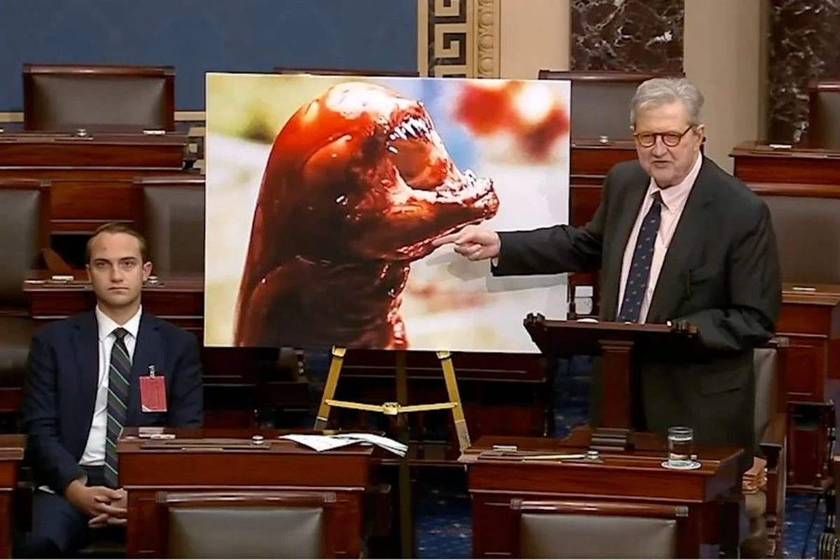GOP senator claims eating radioactive shrimp could turn you into alien