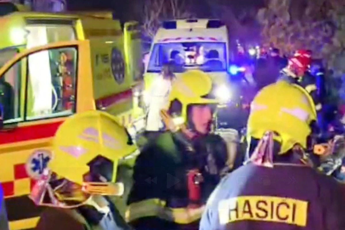 Dozens of passengers injured as two trains crash in Slovakia