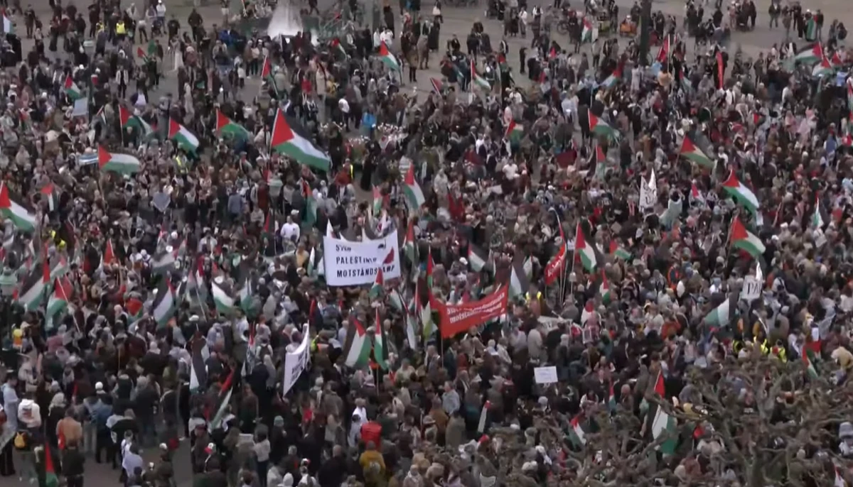 Live: Hundreds protest against Israel’s Eurovision participation