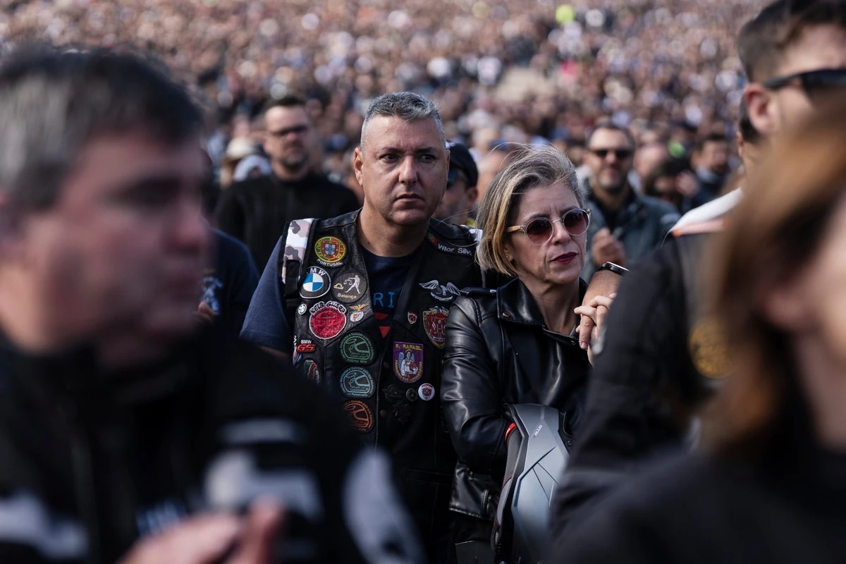 Thousands of motocyclists gather for annual Blessing of the Helmets