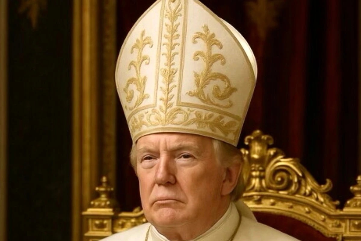 Trump posts image of himself as pope on Truth Social. Critics erupt