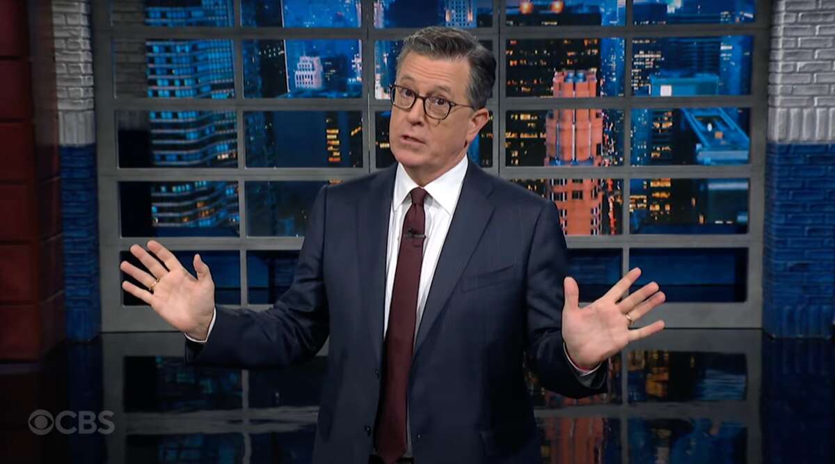 Colbert says Trump Hitler report is hardly an October surprise