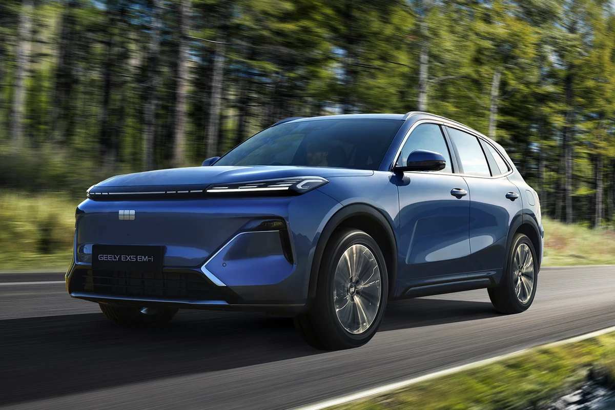 The Geely EX5 electric SUV arrives in the UK, starting at £31,990
