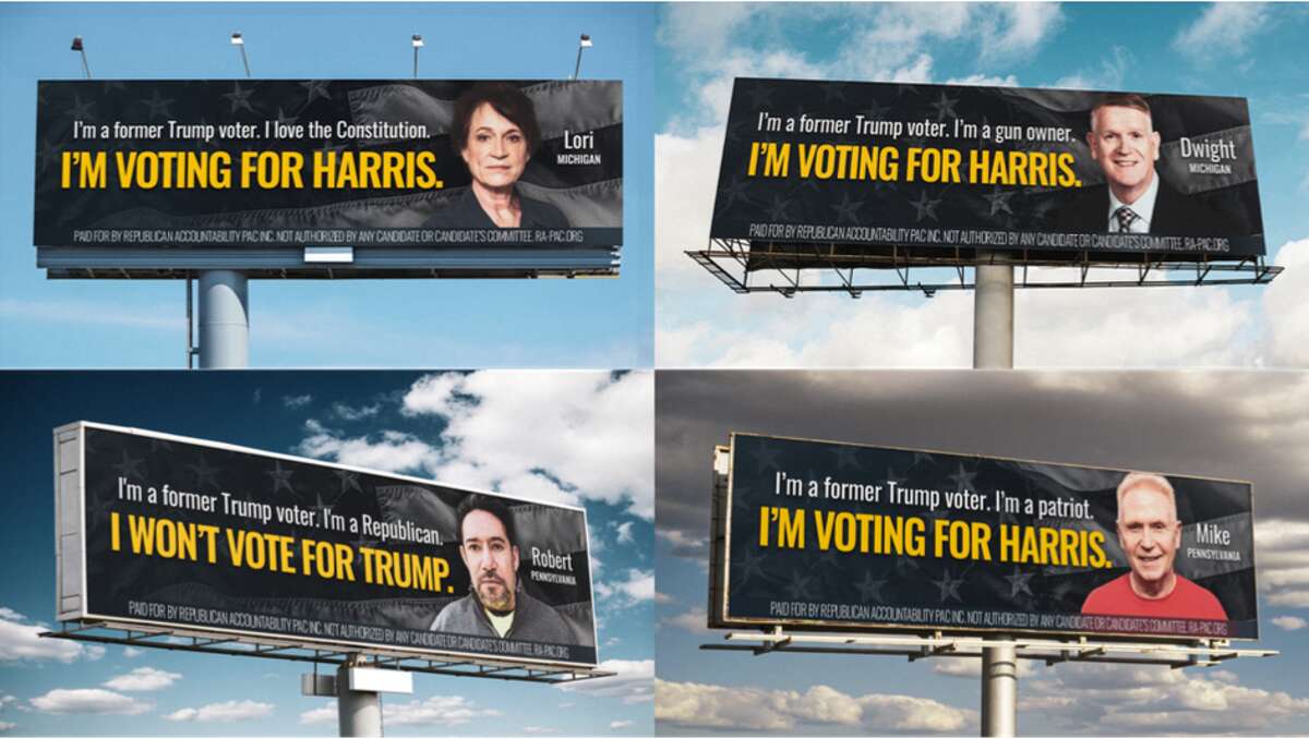 Anti-Trump GOP group pushes swing states with billboards