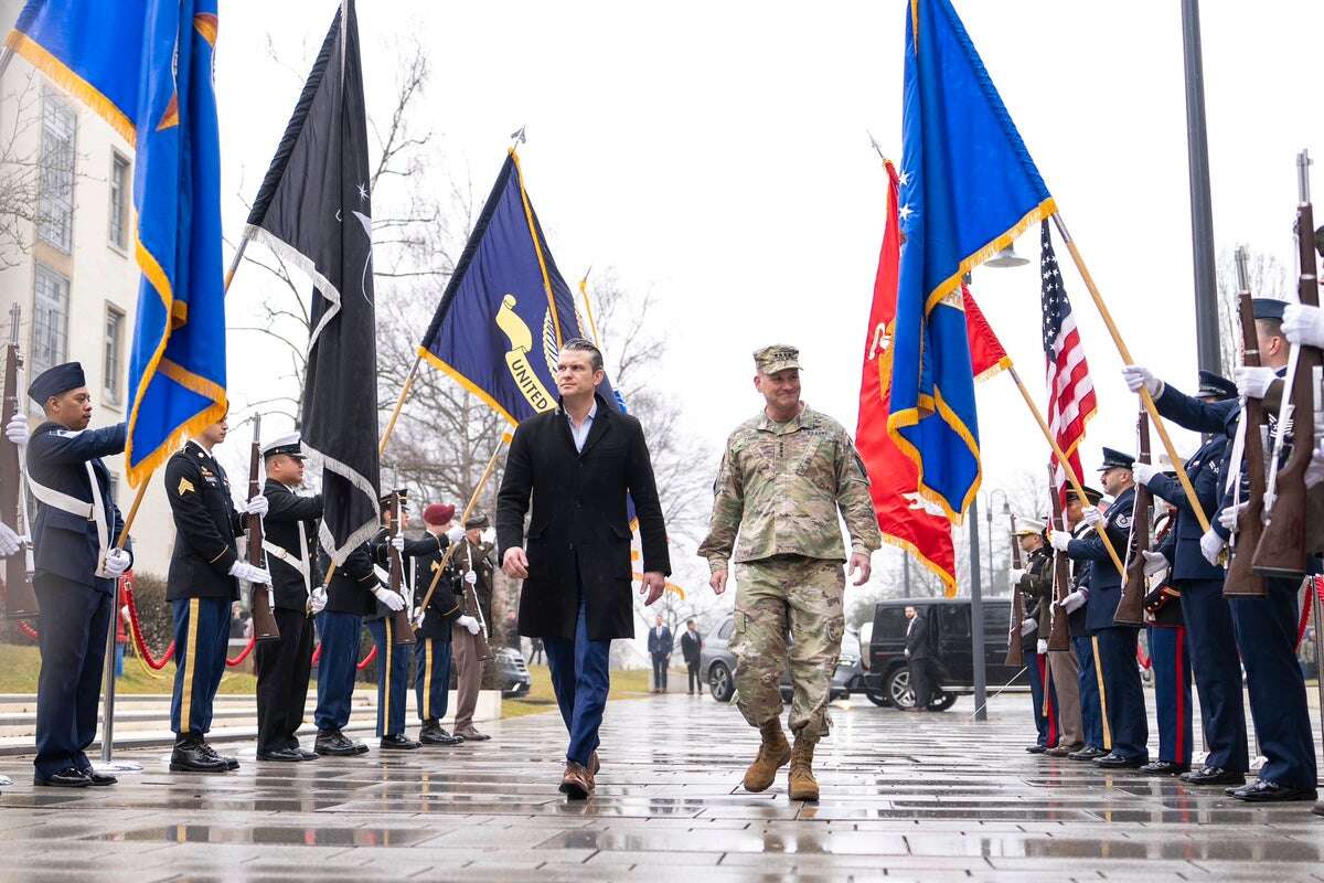 Pete Hegseth is booed and heckled by military families in Germany