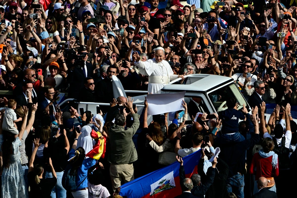 Pope Leo holding inaugural mass at the Vatican in front of thousands