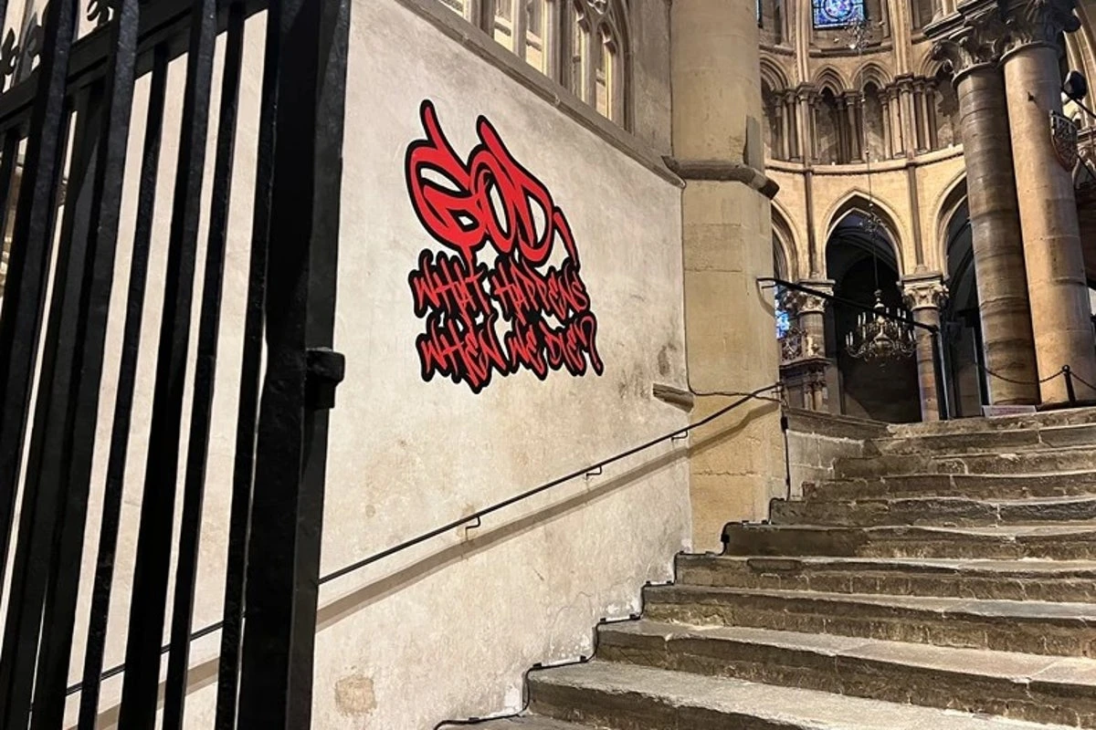 Anger over ‘sacrilegious’ graffiti at Canterbury Cathedral