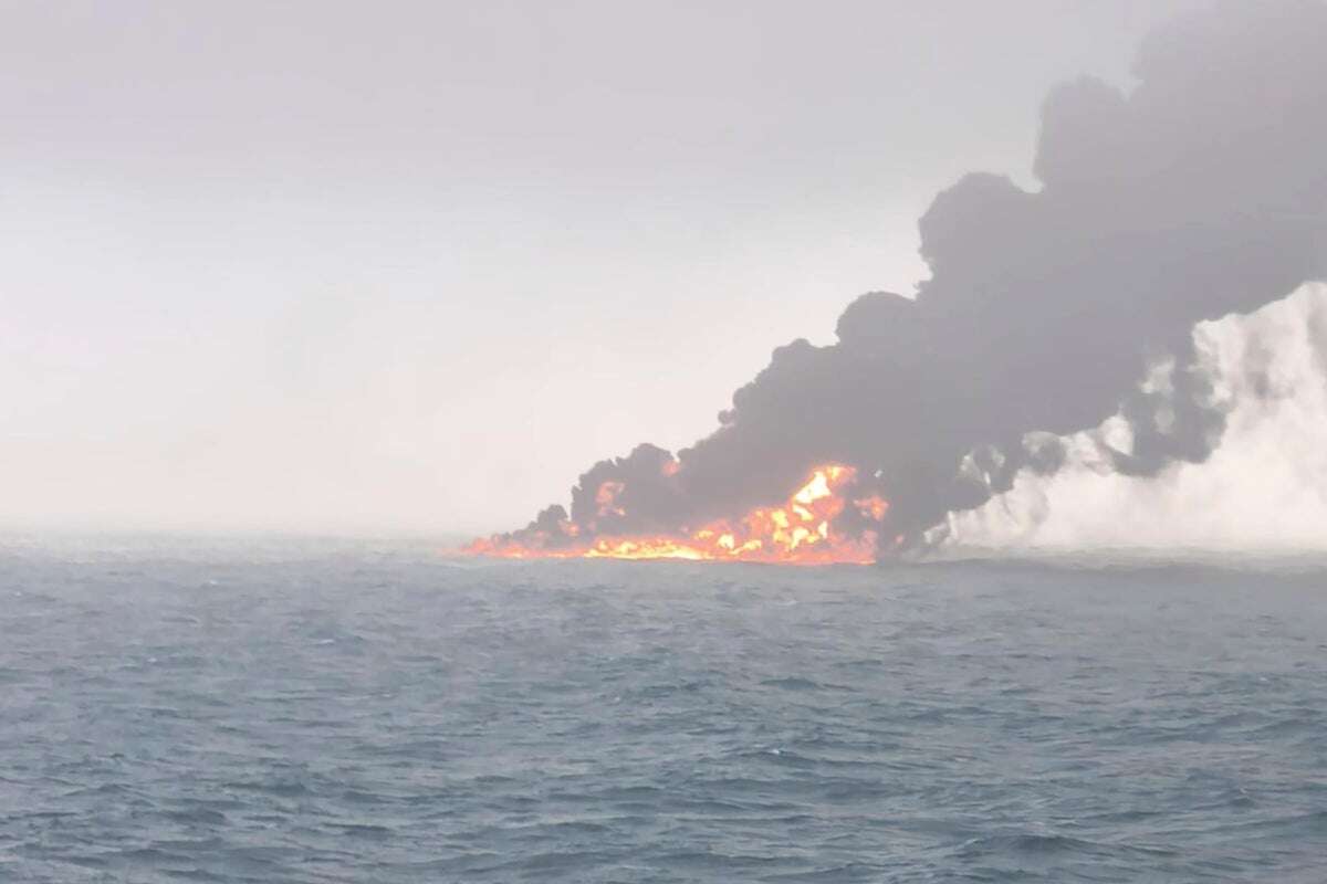 What are the environmental risks after North Sea collision?