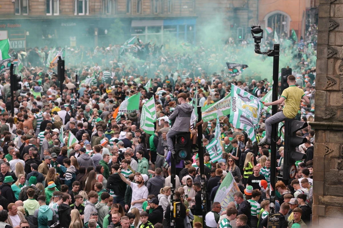 Police chief condemns attacks on officers after Celtic’s title win