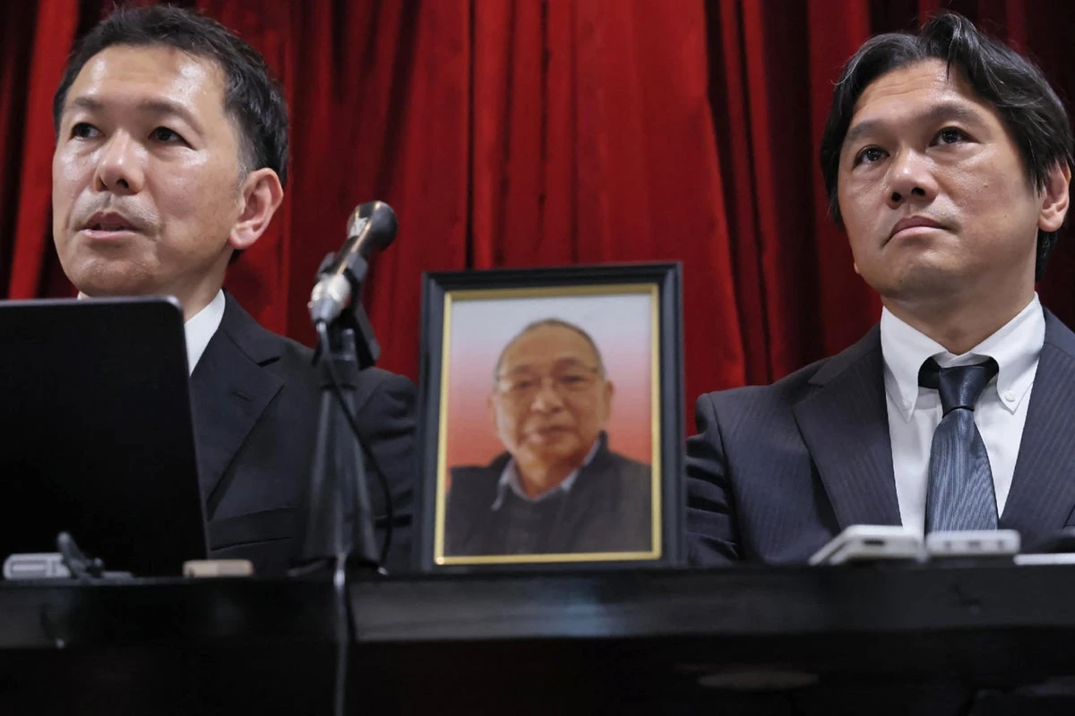 Tokyo authorities apologise at grave of wrongfully accused man