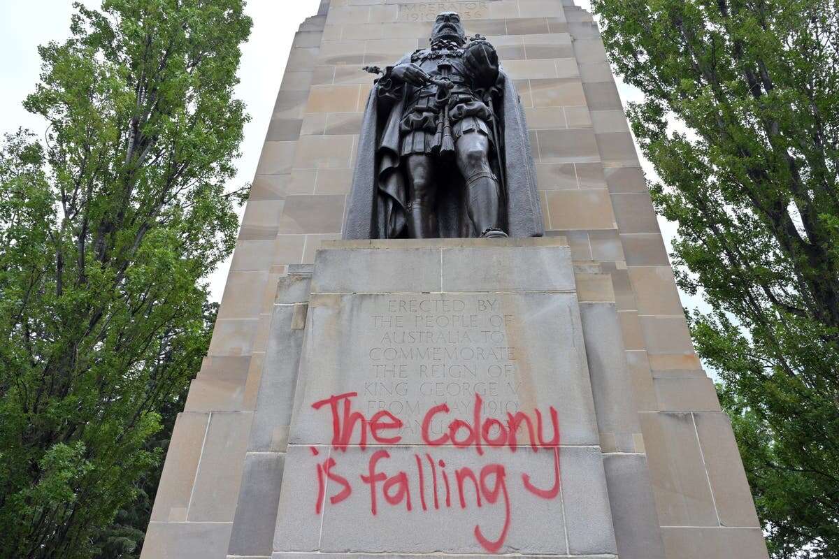 Multiple monuments in Australia defaced to protest National Day