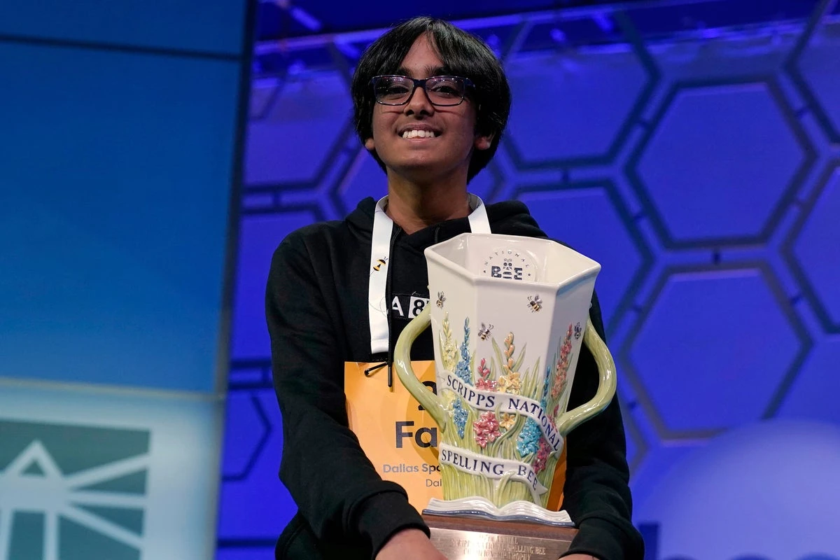 Faizan Zaki wins 2025 Spelling Bee after coming in second last year