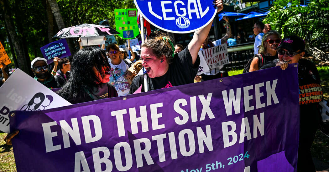 Poll Finds Support for Florida’s Abortion Ballot Measure Is Falling Short