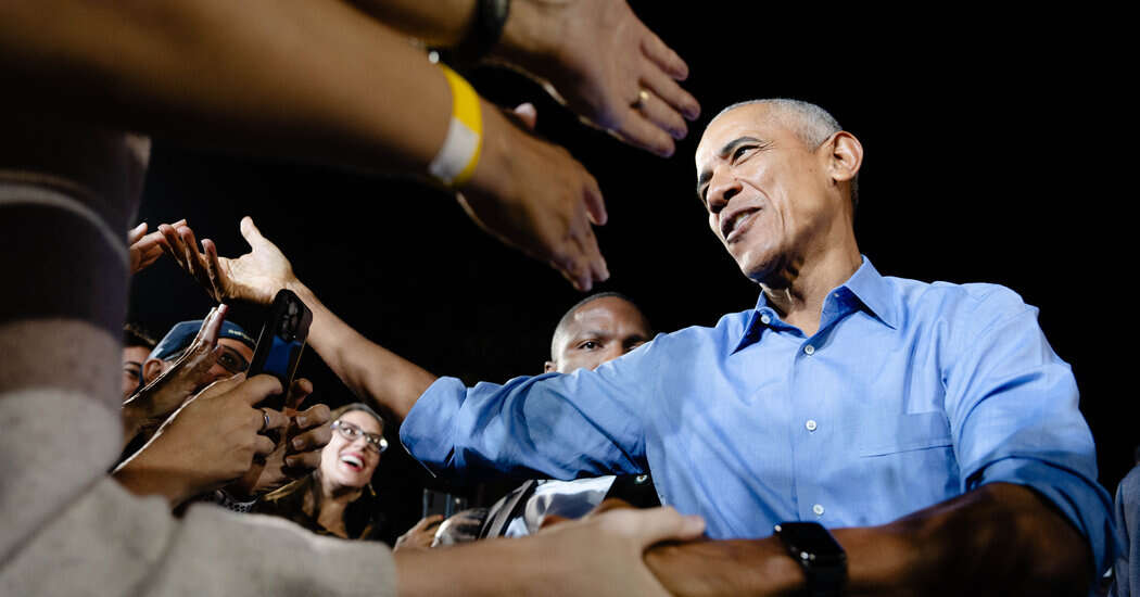 Obama Campaigns in North Carolina as Democrats Hope for a 2008 Repeat