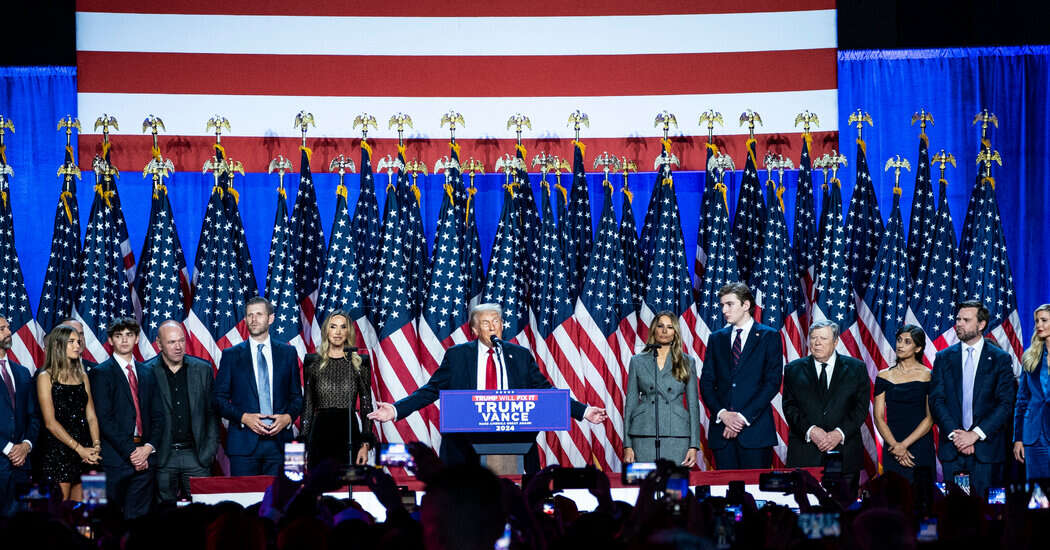 Trump Family’s Outfits for Election Win Offer a Picture of What Is to Come