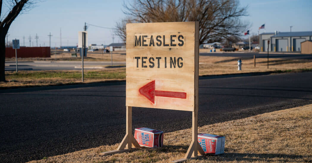 Texas Measles Outbreak May Continue for a Year, Officials Say