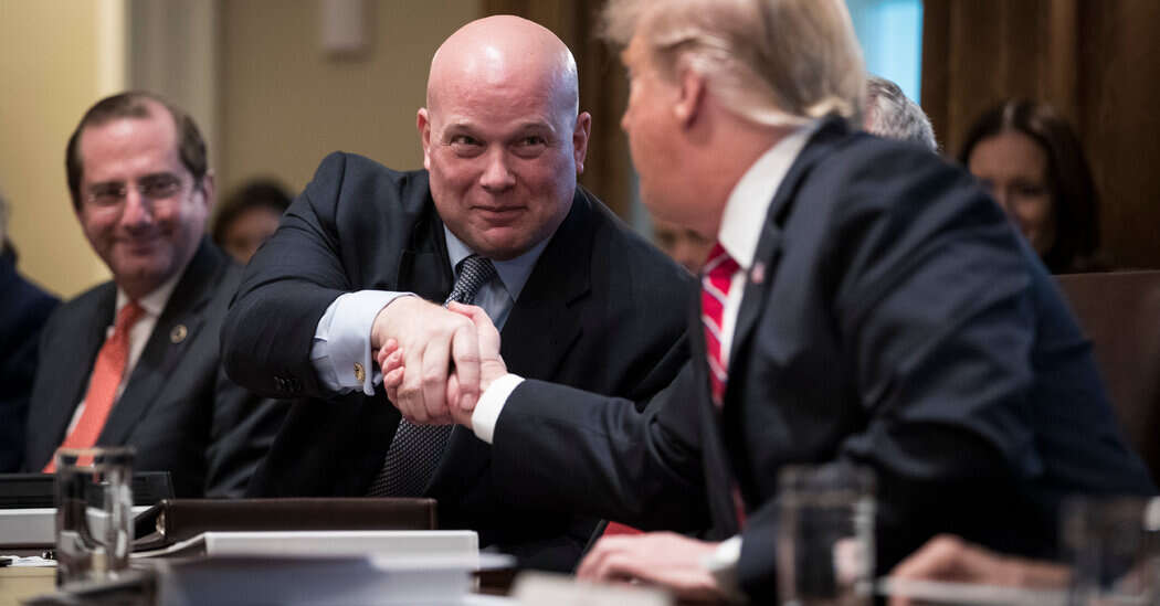 Trump Picks Matthew Whitaker, Former Acting Attorney General, to Be U.S. Ambassador to NATO