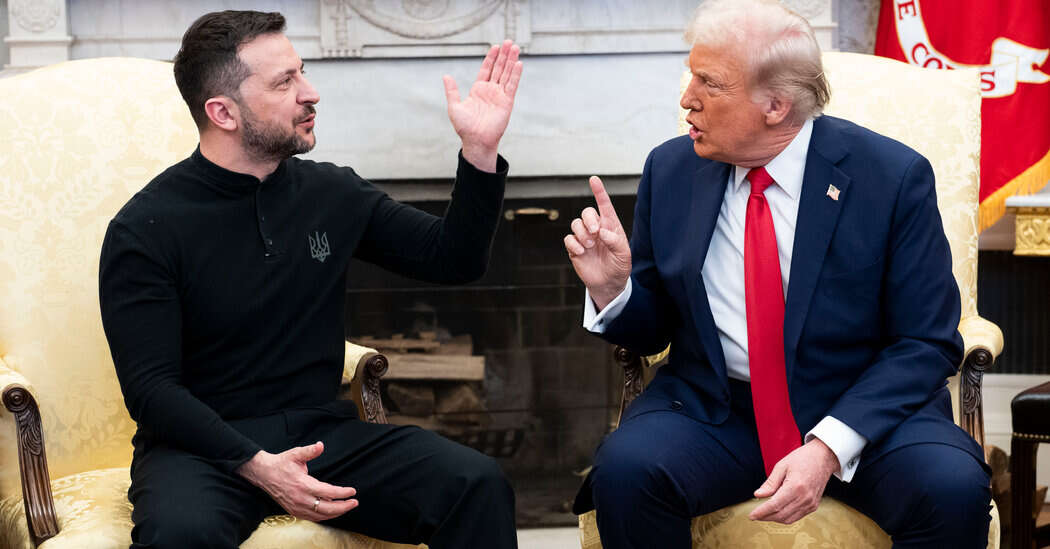 The order came just days after Trump’s heated exchange with Zelensky in the Oval Office.