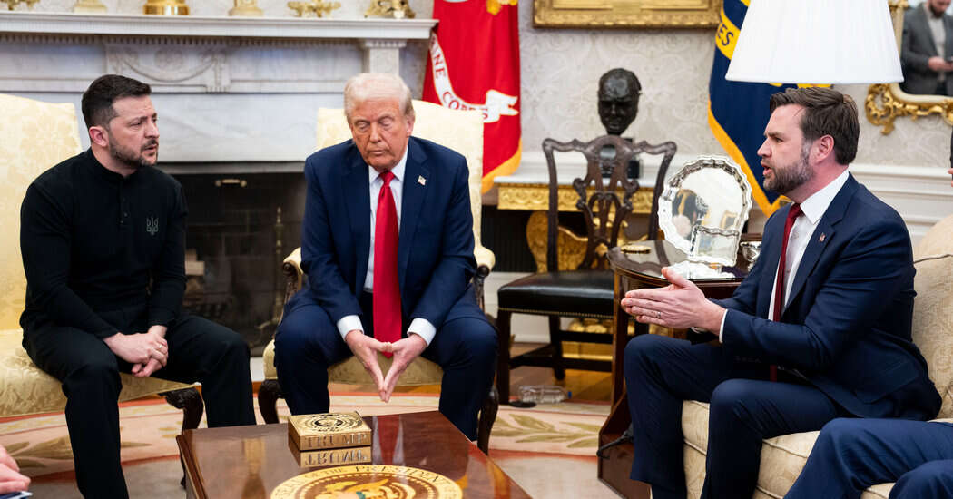 JD Vance, Positioning Himself as Trump’s Attack Dog, Berates Zelensky at Oval Office