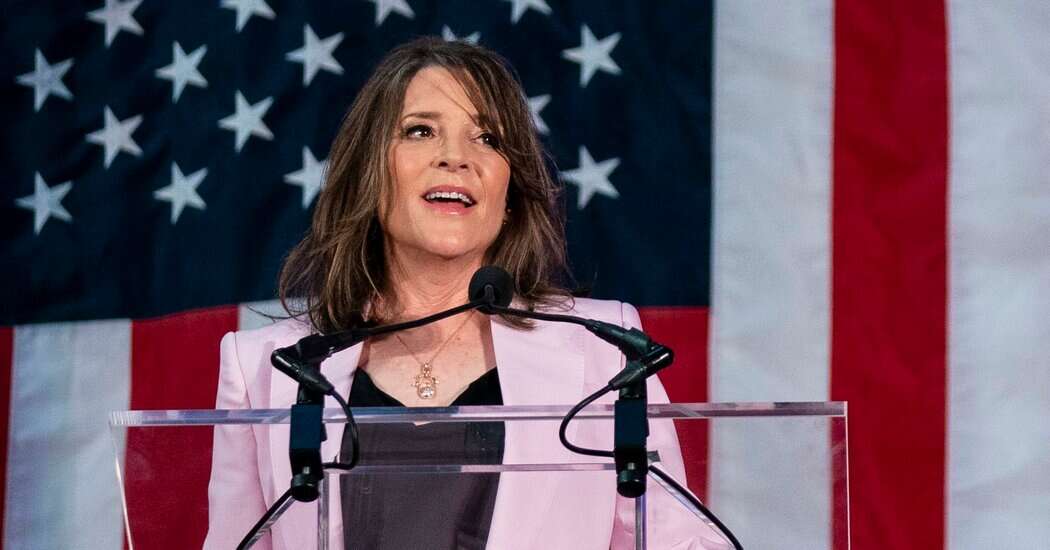 Marianne Williamson Announces Long-Shot Bid to Lead the D.N.C.