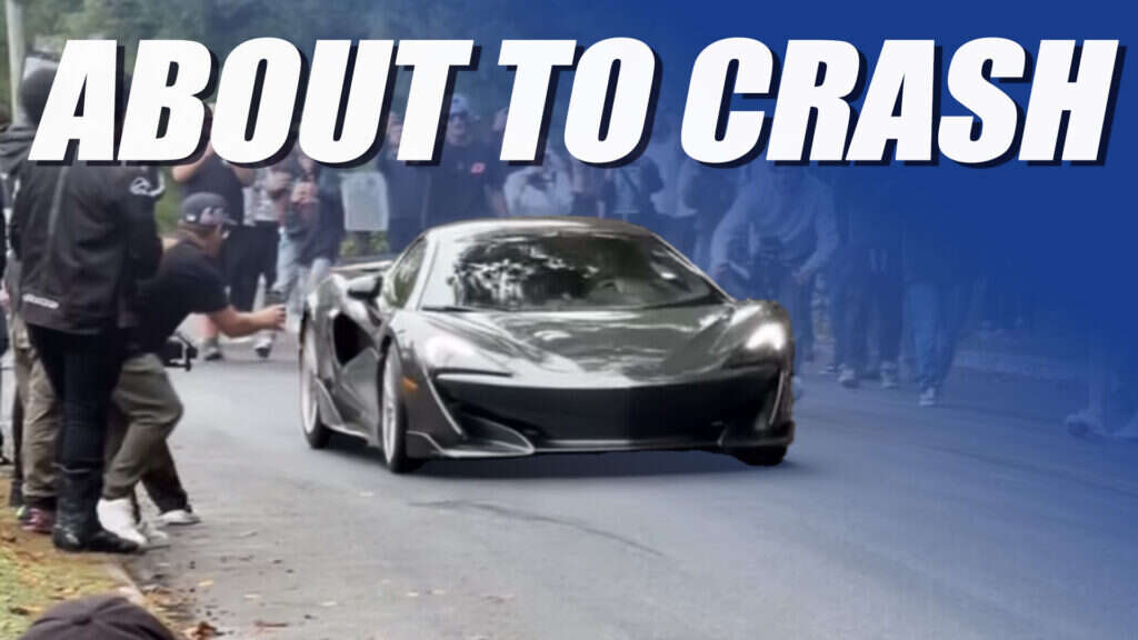 McLaren 600LT Goes From Hero To Zero Leaving Cars And Coffee