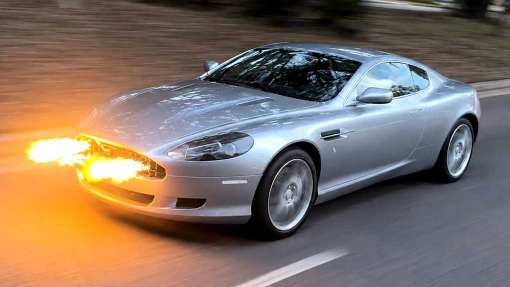 This DB9 Traded Aston’s V12 For A Corvette V8 And A License To Shoot Flames