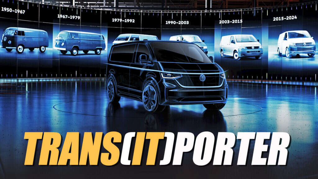 2025 VW Transporter T7 Reveals ID. Buzz Styling Cues In Latest Teaser