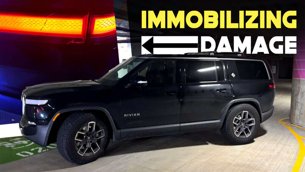 Rivian R1S Bricked After Minor Parking Garage Bump