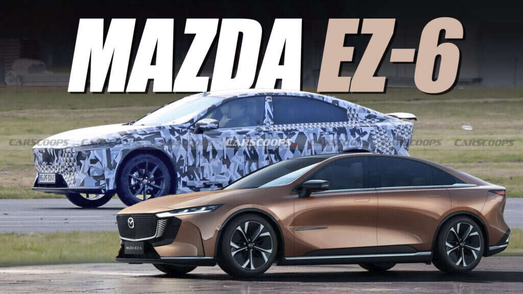 Europe’s Mazda EZ-6 Sedan Spied Ahead Of Imminent Debut