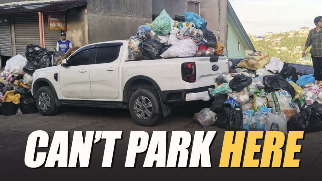 Ford Ranger Gets Dumpstered After Blocking Garbage Area