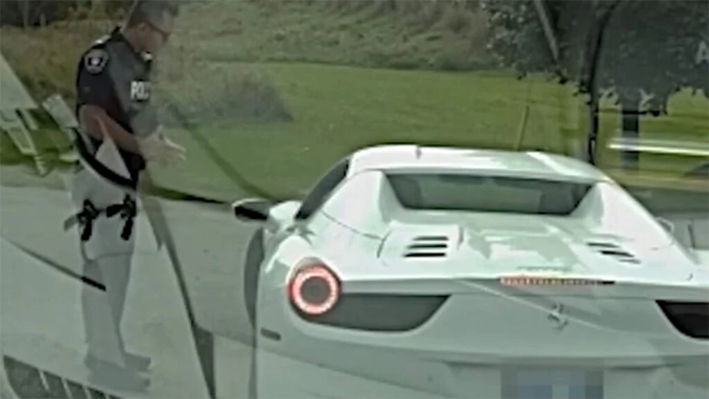 ‘Ma, Come Pick Me Up’ Birthday Boy Begs As Police Take Away His Ferrari For Speeding