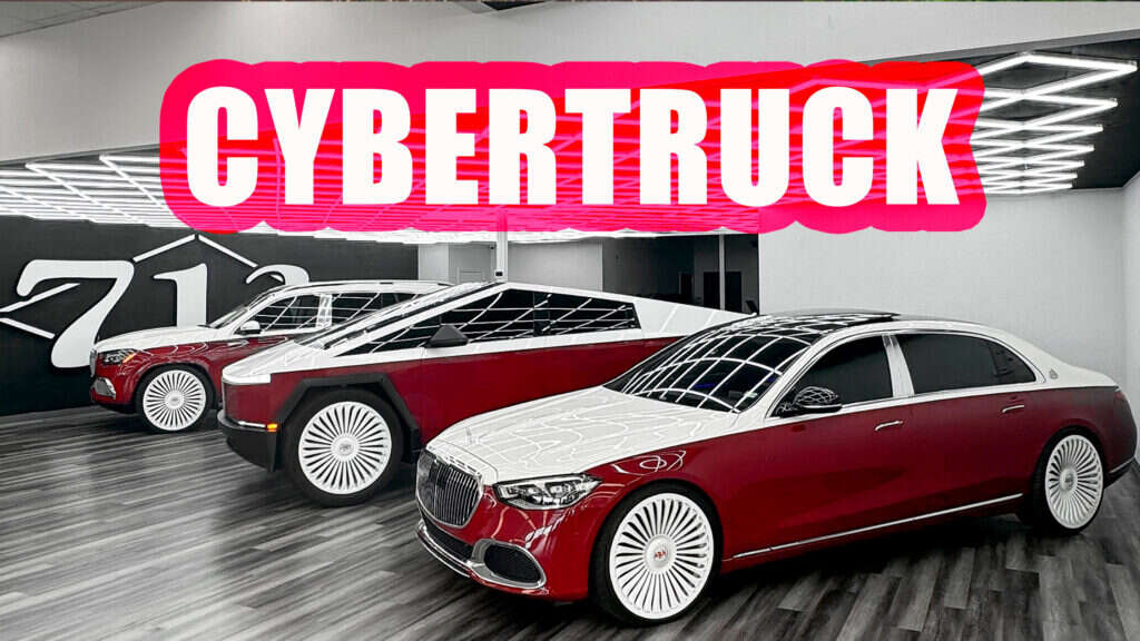 Houston Rapper Color-Matches Cybertruck To His Maybachs