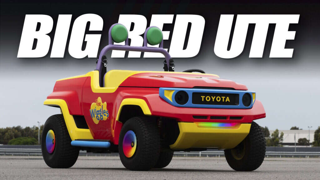 Toyota Big Red Ute Is A Tiny Electric Land Cruiser For A Kids’ Music Show