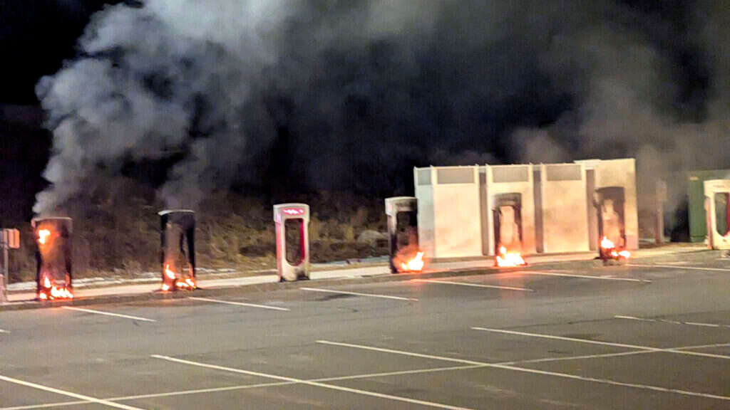 Tesla Superchargers Torched In Massachusetts Raising Alarms Over Arson Attacks