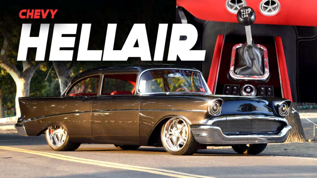 1957 Chevy ‘Hellair’ Has A Dirty Surprise Under Its Hood