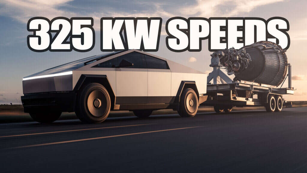 Tesla Cybertruck Charging Now Hits 325 kW At Select V4 Superchargers