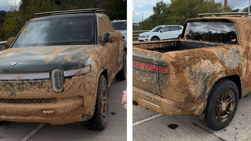 Rivian R1T Defies Hurricane Helene Flooding, All It Needs Is A Good Wash