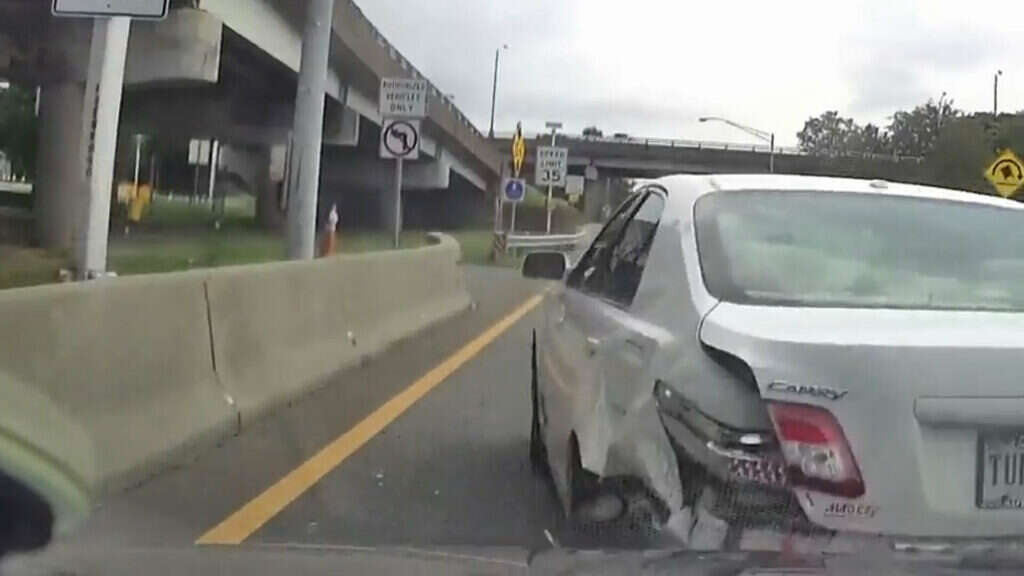 Zipper Merge Sparks Road Rage Crash Caught On Dashcam