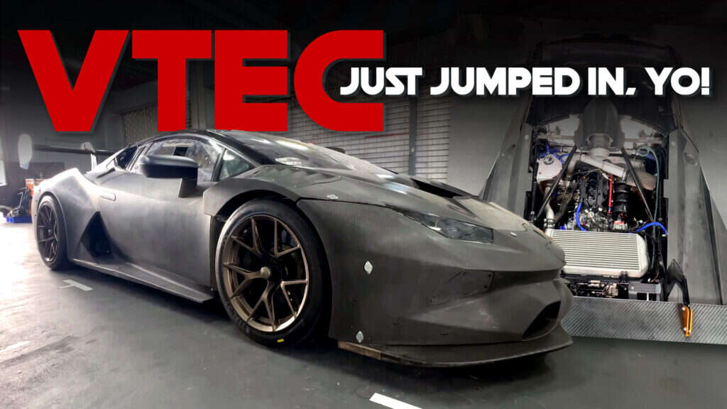 This Lamborghini Huracan Super Trofeo Gets A Civic Type R Engine Swap