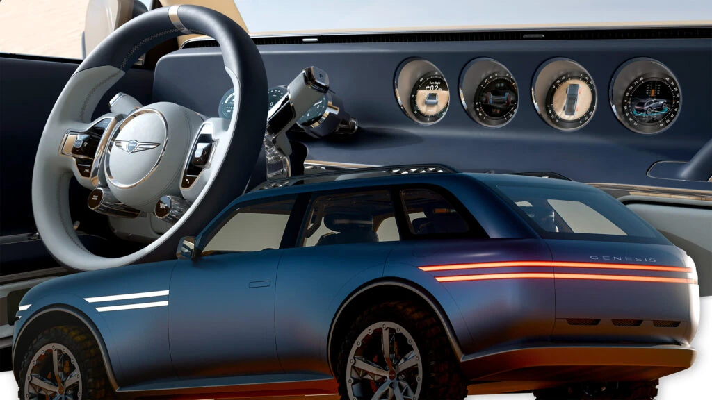 New Genesis SUV Concept Looks Space-Age Outside But Old-School Inside